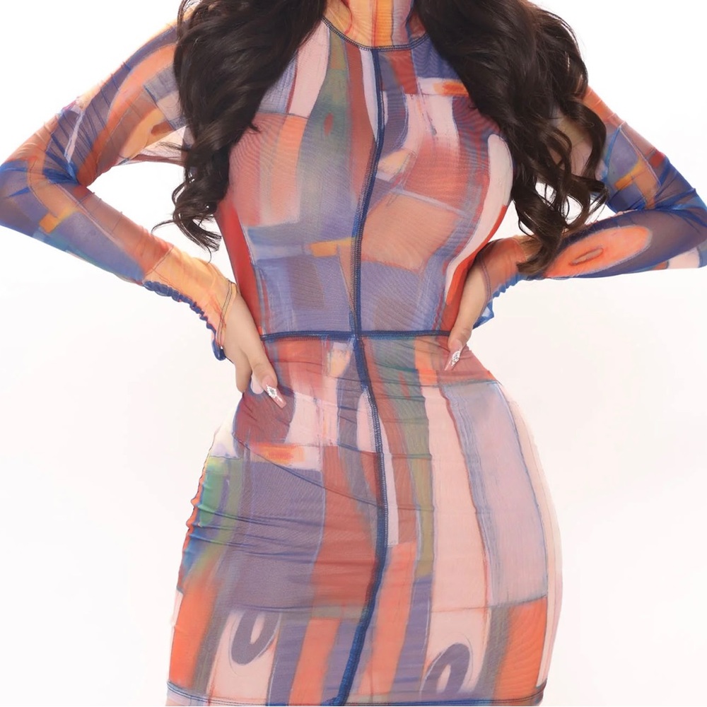$10 MULTI-COLORED MINI DRESS